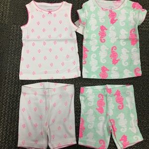 Carter's Pajamas - Carters Seahorse PJ pajama sleep set 4 piece NWT Carter's Pajamas - Carters Seahorse PJ pajama sleep set 4 piece NWT